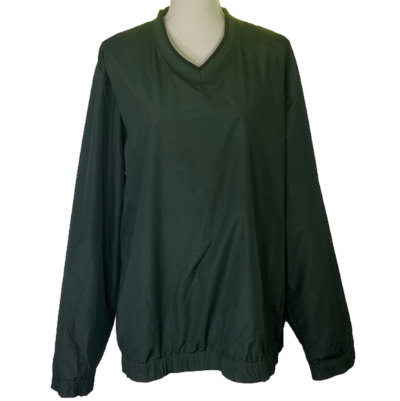 PGA Tour Other - PGA Tour Men’s Hunter Green Plaid Pullover Windbreaker SKU1065